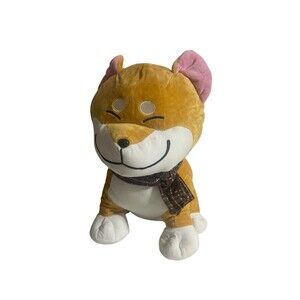 Goffa Smiling Shiba Inu Plush Japanese Dog 22” Large Soft & Cuddly Stuffed Toy